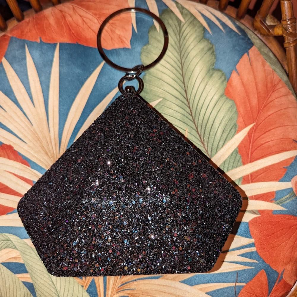 Black Glitter Clutch
